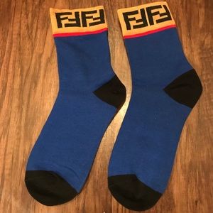 👑Royal Blue Fendi Socks